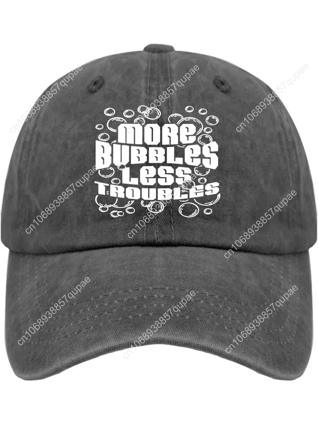 

More Bubbles Less Troubles Workout Hats for Women Baseball Caps for Men Hats Adjustable Sun Cap