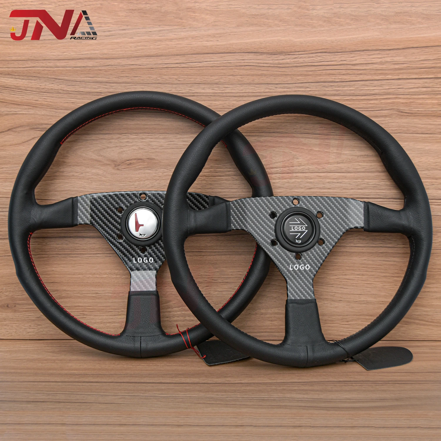 14Inch JDM MONTECARLO MOMO Steering Wheel Car Rally Racing Leather Steering Wheel Volantes