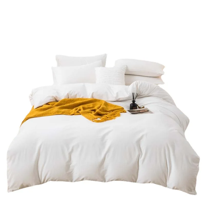 

Cotton Yarn-dyed Washed Cotton Four Piece Set of Pure Cotton Class A Bed Sheets, Duvet Covers, Bedding