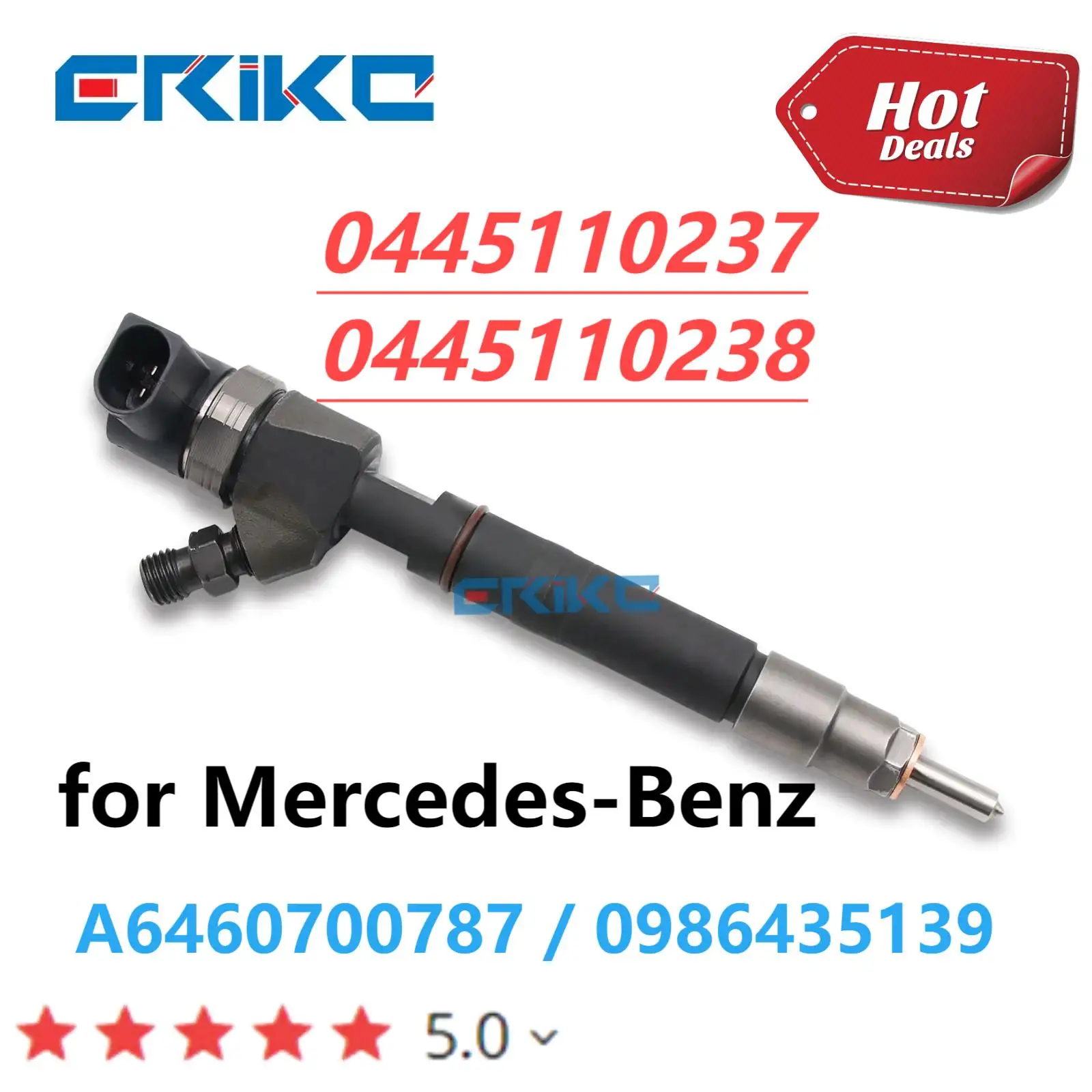 

0445110238 Diesel Injector Nozzle Sprayer 0445110237 Common Rail Inyector 6460700787for Mercedes-Benz A6460700787 0986435139