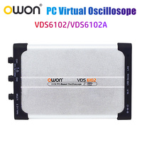 OWON PC Virtual Oscilloscope 2CH Scope+1CH FG 8-bits VDS6102 14-bits VDS6102A 100MHz 1GSa/s 5MHz Signal Generator USB Type-C LAN