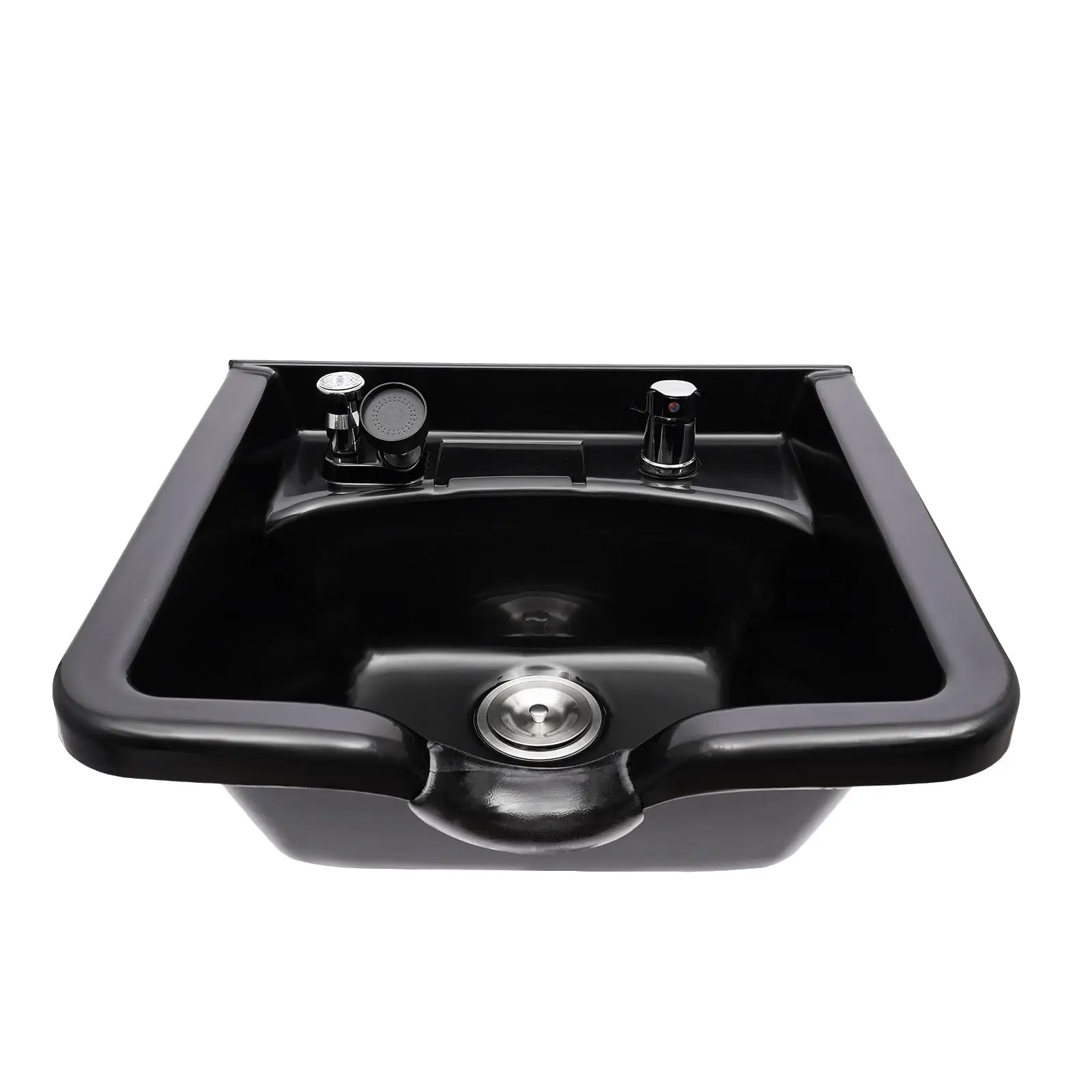 

Профессиональная чаша для шампуня для салона, настенная раковина для шампуня, оборудование для салона и парикмахера, черная раковина для обратной промывки глубокого абс для прически