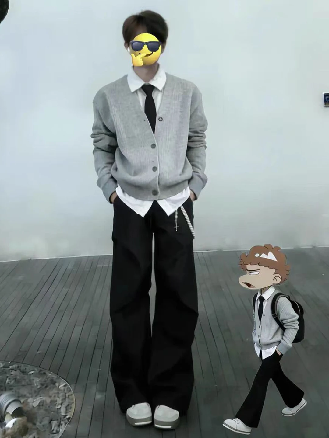 

Мужские повседневные брюки Bla Pleated Micro Flared: прямые, струящиеся, модные, для прогулок, весна