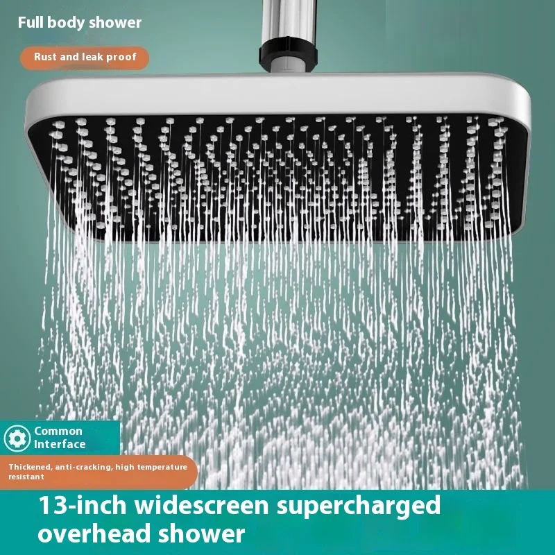 

High-Pressure Rainfall Shower Head Set | Large Overhead Spray + Handheld | Boosted Water Flow for Home Bathing