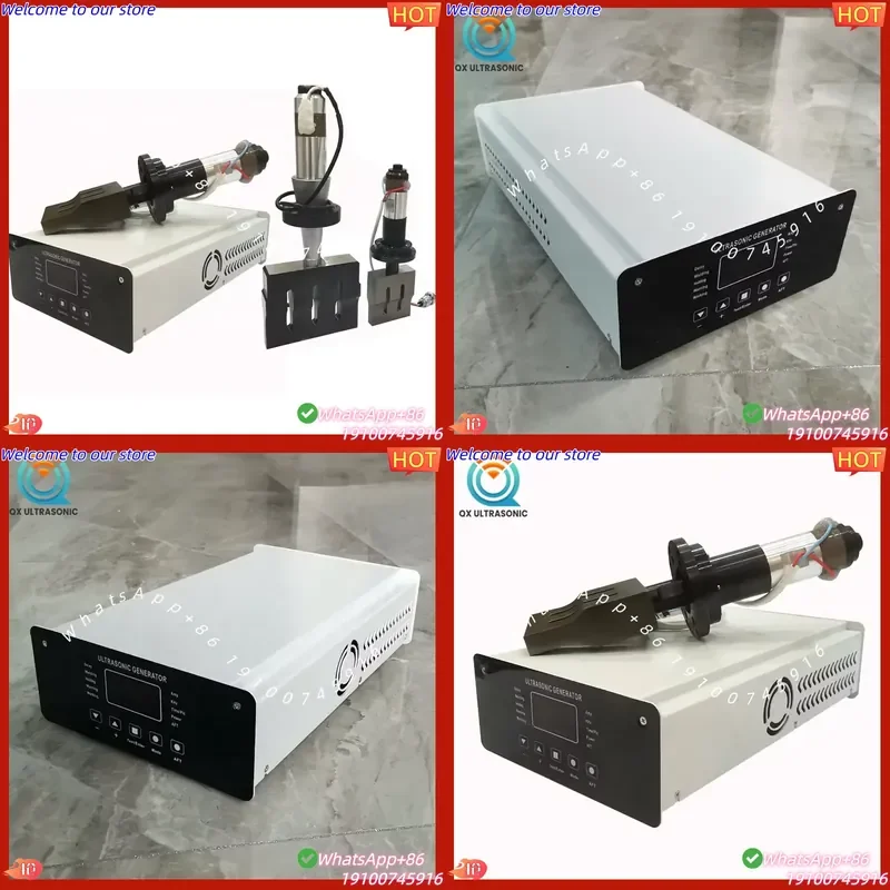 2026Hot New 15K 20K 2000W Ultrasonic Welding Transducer Machine Horn Automatic Frequency Tracking Digital Generator 304
