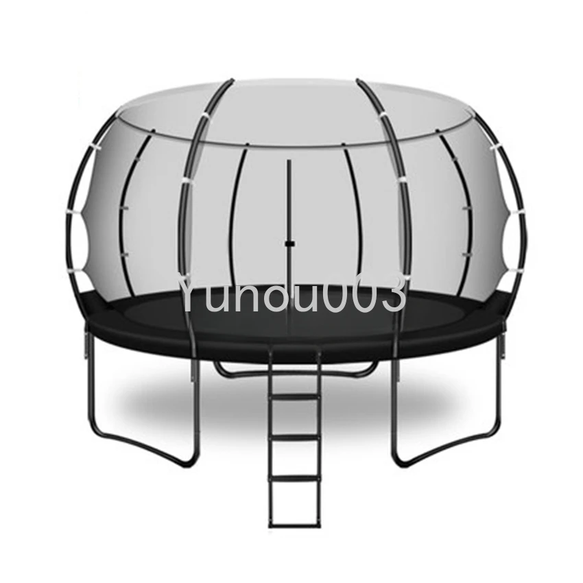 Children's Trampoline 4.27m, with Black Protective Net, Safety Net Indoor and Outdoor Fitness Equipment, Protective Net MX1208