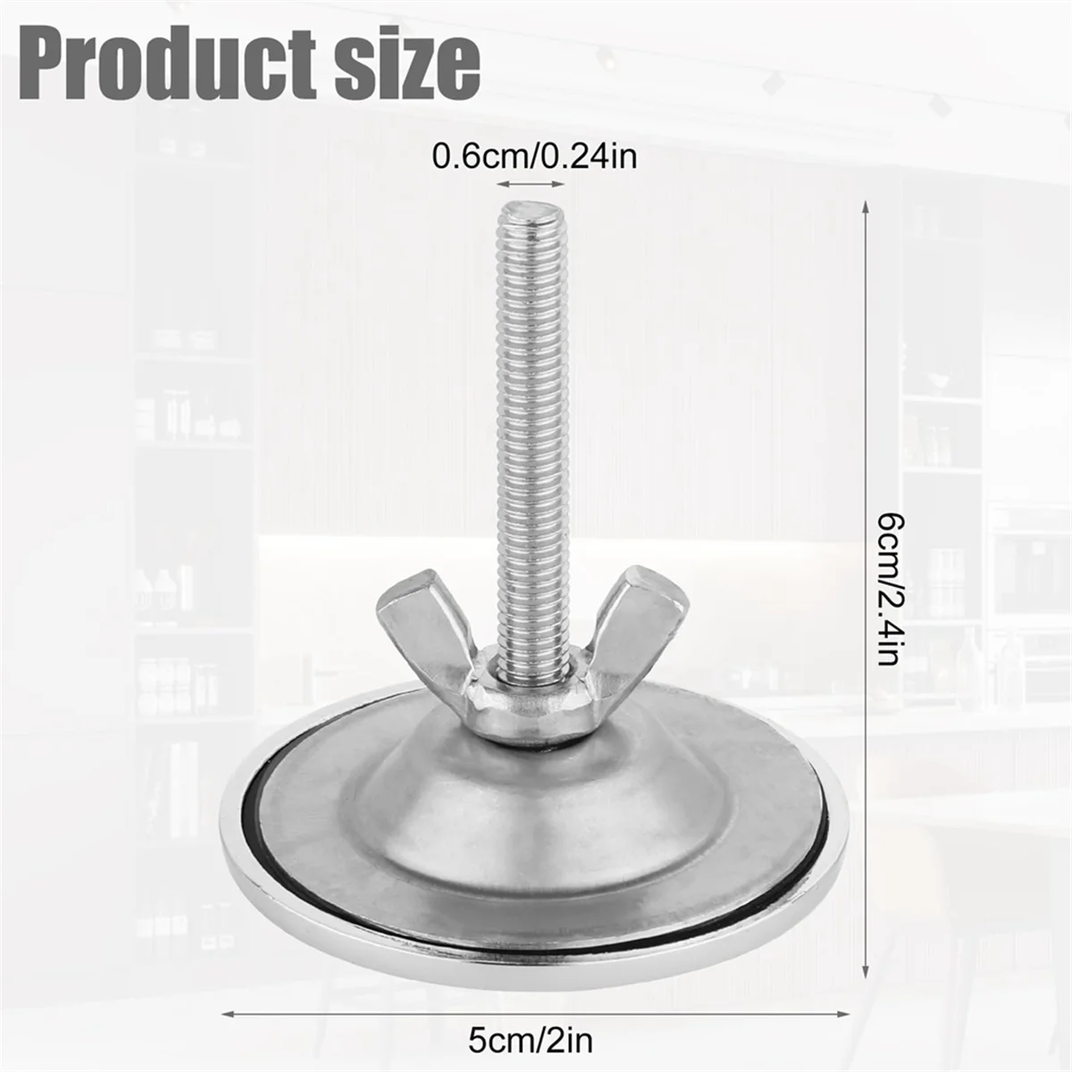 2 Inch Kitchen Sink Hole Covers, Stainless Steel Faucet Hole Cover Sink Tap Hole Plug Cap for Leakage Prevention