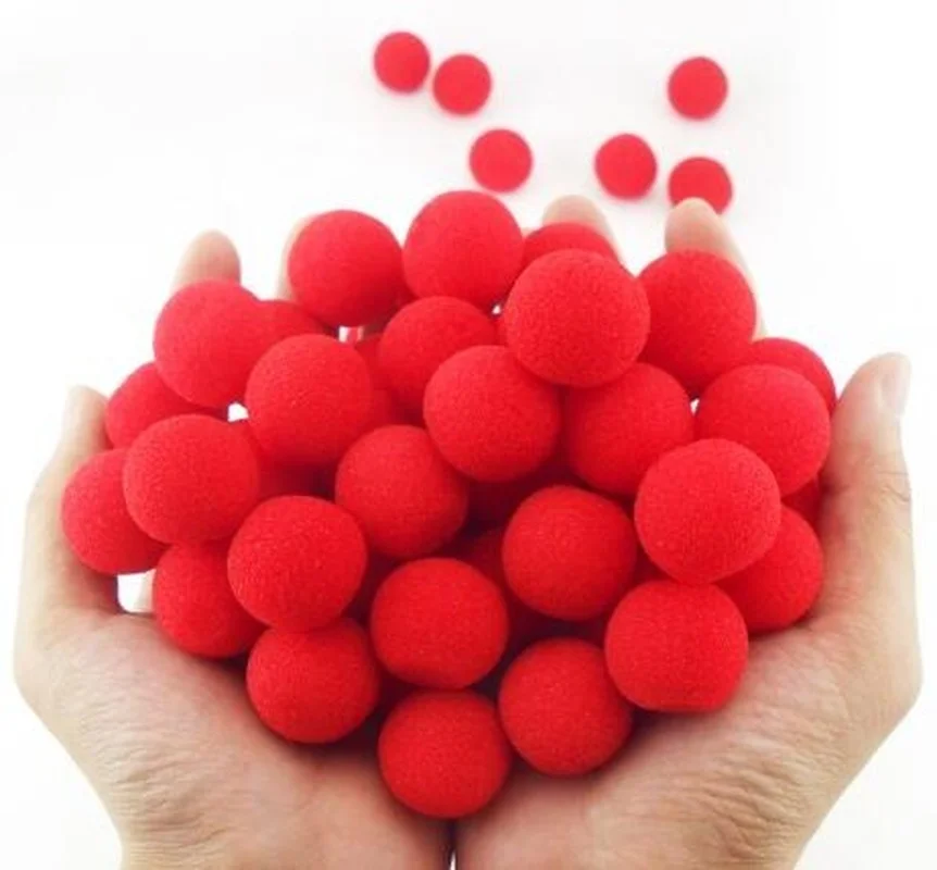 10PCS 2.5cm Finger Sponge Ball Magic Tricks Stage Magic Accessories Magia Magie Magicians Props Close Up Illusions Gimmicks