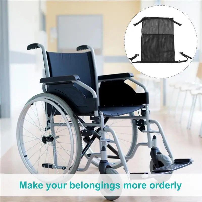 Dual Oxygen Cylinder Bag For Wheelchairs Portable Oxygen Tank Carrier Oxygen Holder Bag With Mesh Storage Pockets Black