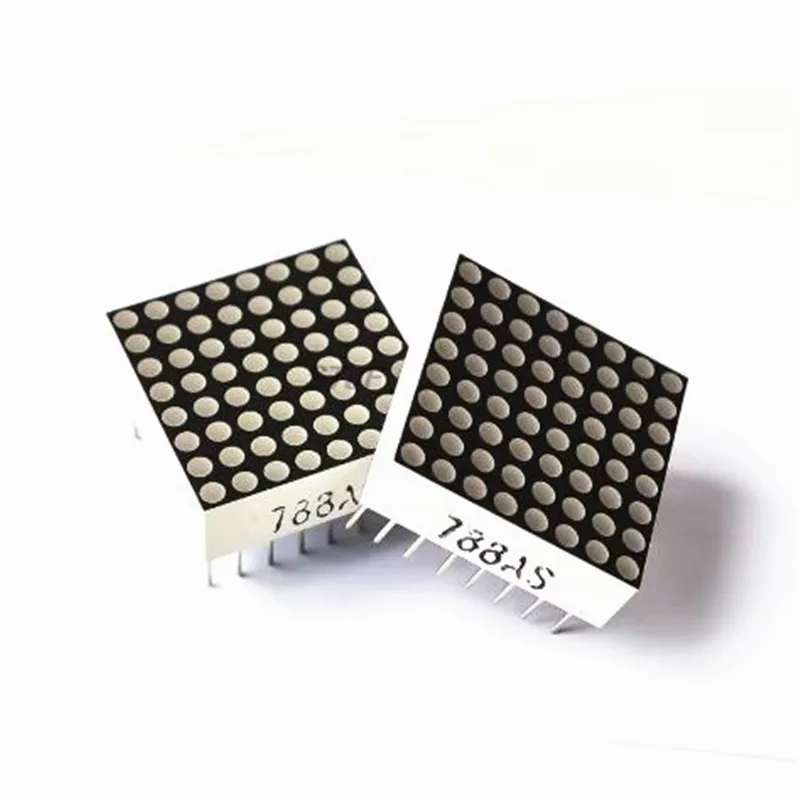 10pcs 788AS 788BS 8*8 Mini Dot Matrix LED Display Red Common Anode Digital Tube 16-pin 20mmx20mm 1.9mm DIY Electronic Kit