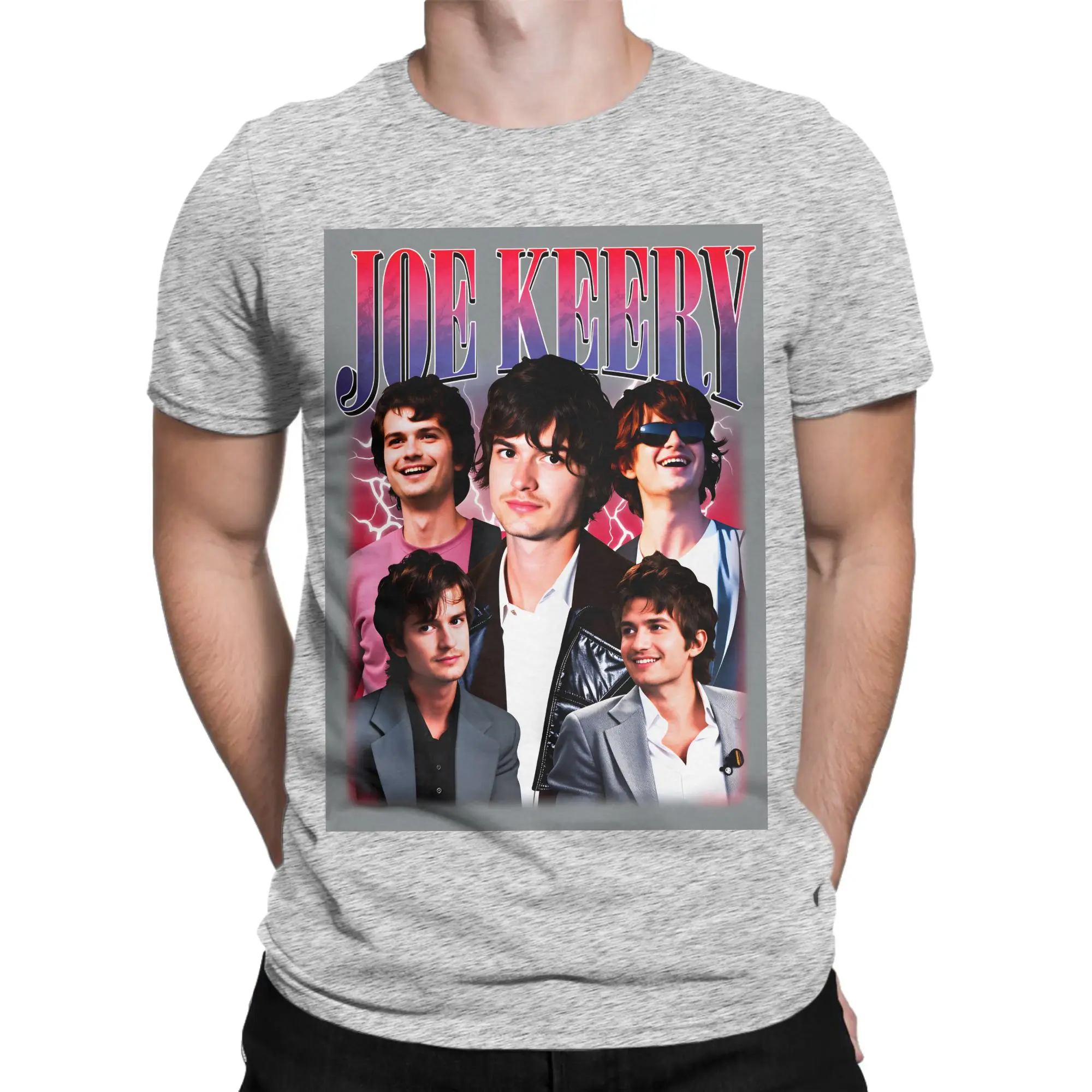 كل ما أريده لعيد الميلاد هو ستيف هارينجتون القطن تي شيرت للرجال الصيف Y2K مضحك تي شيرت طاقم الرقبة شعبية المحملة