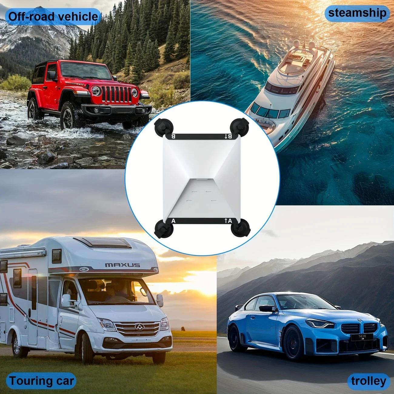 

Suitable for Starlink Mini skylight suction cup mounting kit bracket for navigation equipment, TV antenna and other accessories