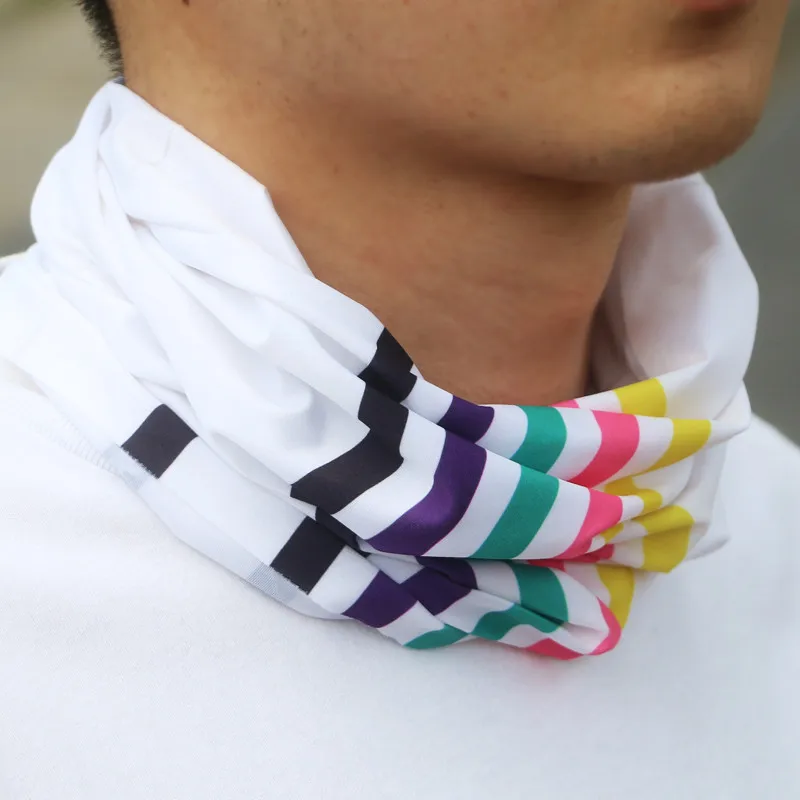 وشاح رأس من الحرير الجليدي بدون خياطة لركوب الدراجات، قناع خارجي، حماية من الشمس، ماص للعرق، وشاح للرقبة قابل للتنفس، مضاد للأشعة فوق البنفسجية، وشاح وجه سحري متعدد الاستخدامات #2