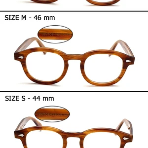 Johnny Depp Lemtosh erkekler ve kadınlar için güneş gözlüğü-gözlük optik, gözlük, bilgisayar, lens, şeffaf, vinil, bağbozumu, lüks marka çerçevede 8 büyük satış, yuvarlak slayt-2 numara