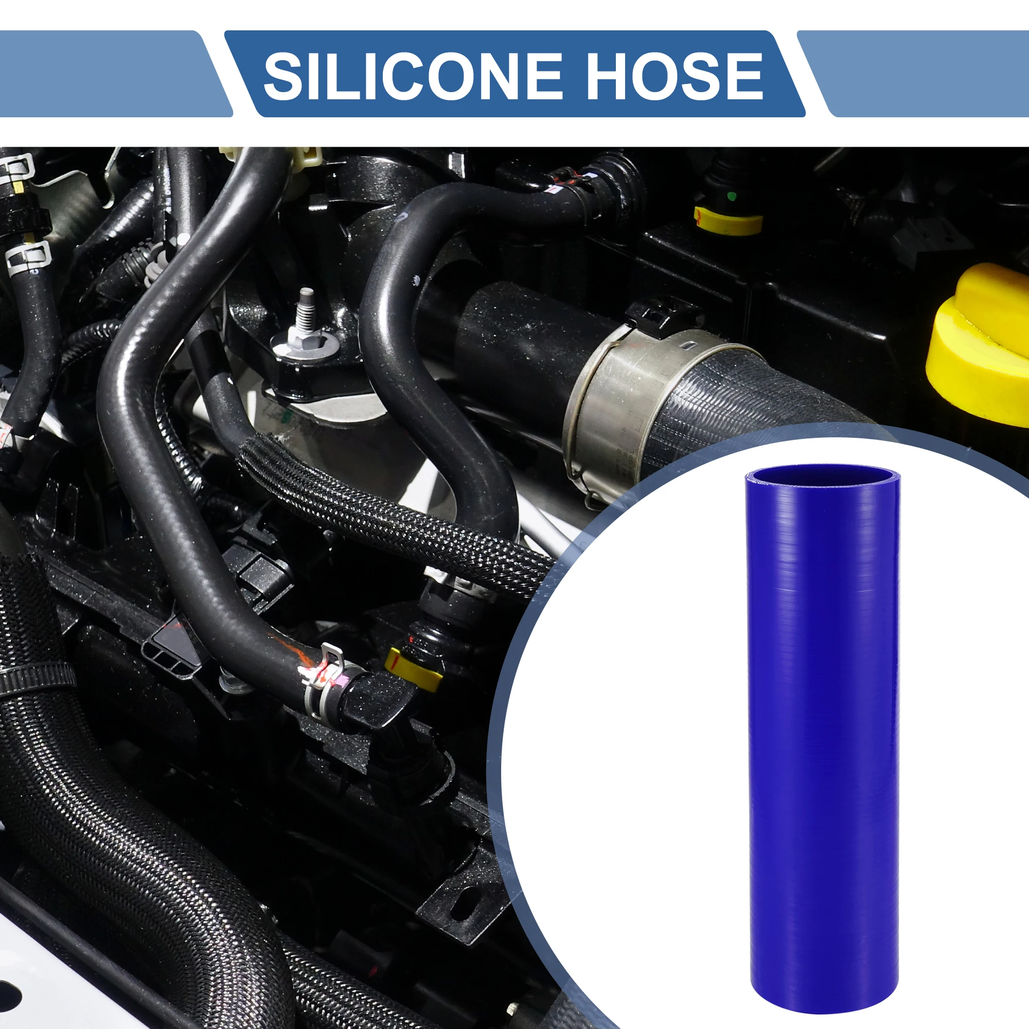 UXCELL 0 Degree 22mm 28mm 32mm 42mm 54mm 60mm 68mm 70mm ID 300mm Length Car Silicone Hose Coolant Hose Universal Blue