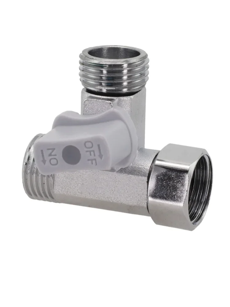 Adattatore per valvola a T ad angolo a 3 sfere Parti per tubazioni d'acqua per bagno Adattatore per bidet Valvola ad angolo di tenuta superiore per lavastoviglie