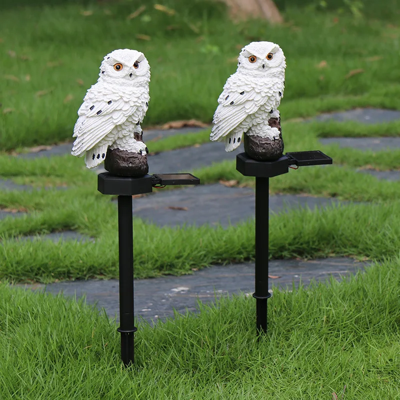 1Pc Courtyard Owl Solar Light Garden Decoration Fairy Lights Outdoor Waterproof Decor Wedding Gatherings Party Garden Decoration