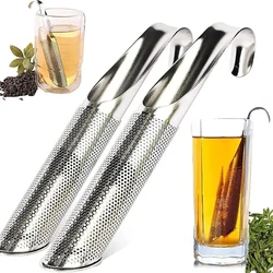 Tea Infuser Tea Strainer Wand Food Grade Curved Handle Tea Diffuser Stainless Steel Hook Tea Infuser For Loose Tea Leaf Coffee