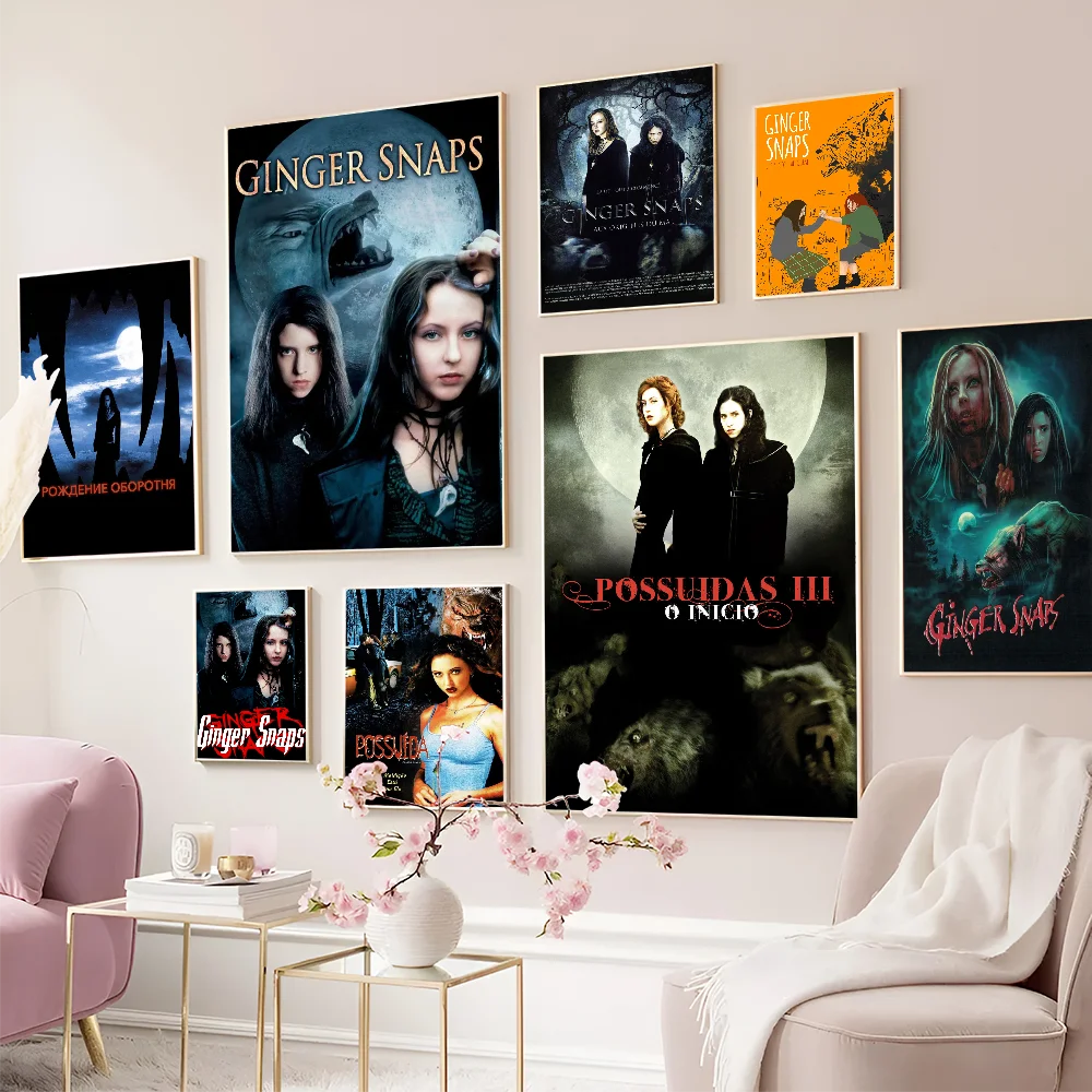 Popular Ginger Snaps Movie Sticky Posters Fancy Wall Sticker For Living Room Bar Decoration Vintage Decorative Painting