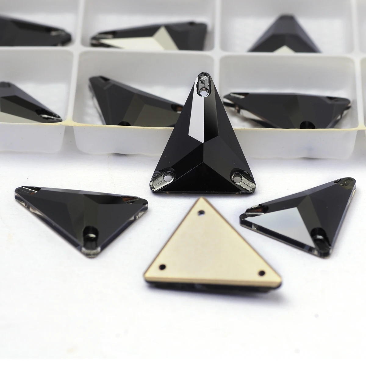 Jet Hematit K9 Glas Aufnähbare Strasssteine Kristallperlen Steine Strass-Applikationen für Hochzeitskleider DIY Kleidungsdekoration – Detail 6