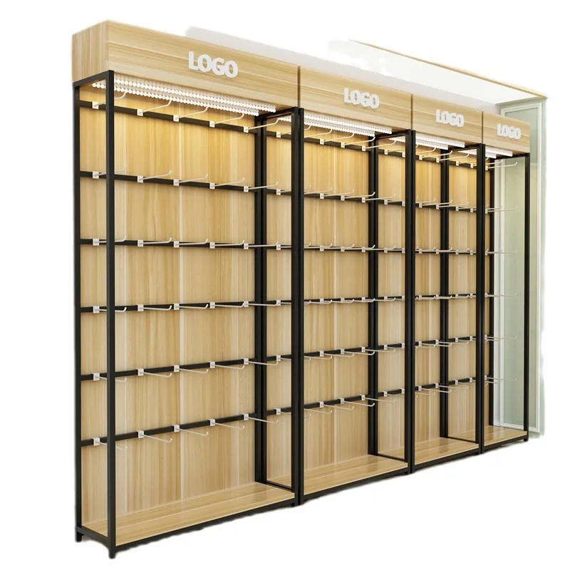 

Supermarket Hardware Retail Display Wooden Shelf Steel Shelf Cosmetics Grocery Store Convenience Store Display