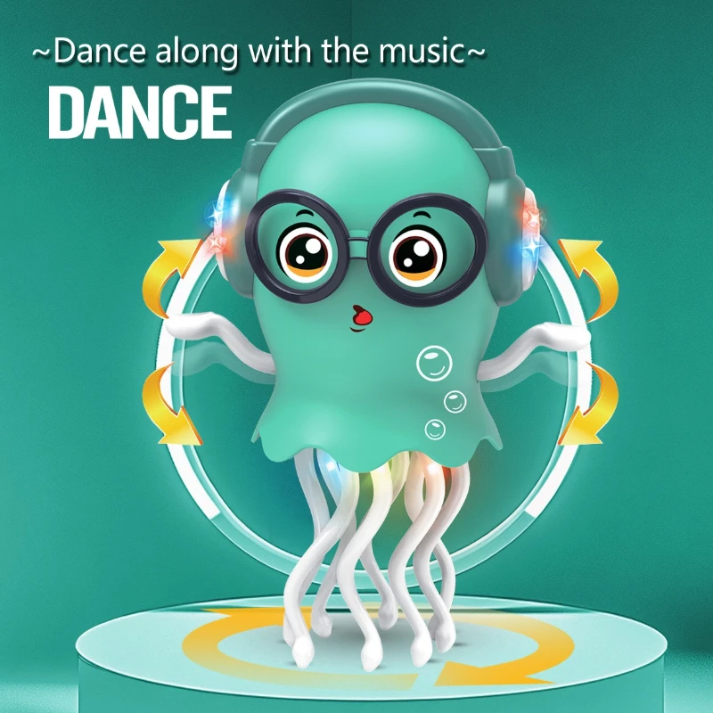 Electric Dancing Octopus Jellyfish Toy Eight-Arm Automatic Obstacle Avoidance Toy for Children's Intelligence Development - Image 3