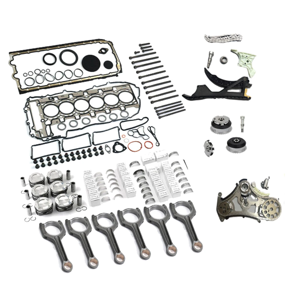 Engine Parts Timing Chain & Oil Pump & Cam Gear & Overhaul Rebuild Set Fit 3.0 L N55 For BMW 135i 335i 535i X6 Z4 3.0L L6 GAS