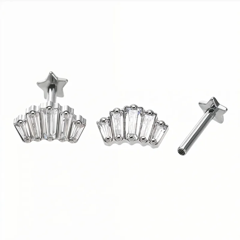 2Pcs Astm F136 Tita…
