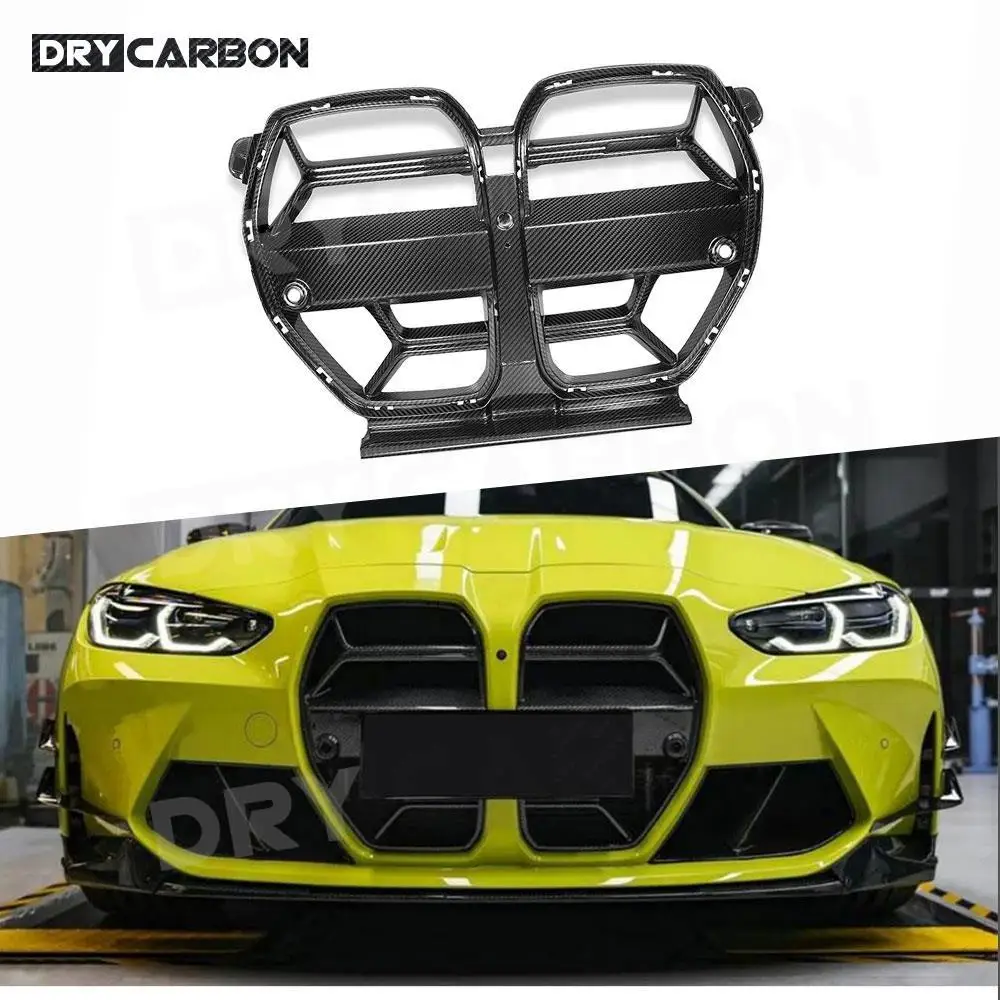 

Dry Carbon Fiber C Style Car Front Bumper Racing Grills Front Grille for 3 Series G80 M3 4 Series G82 G83 M4 2021+ Body Kits