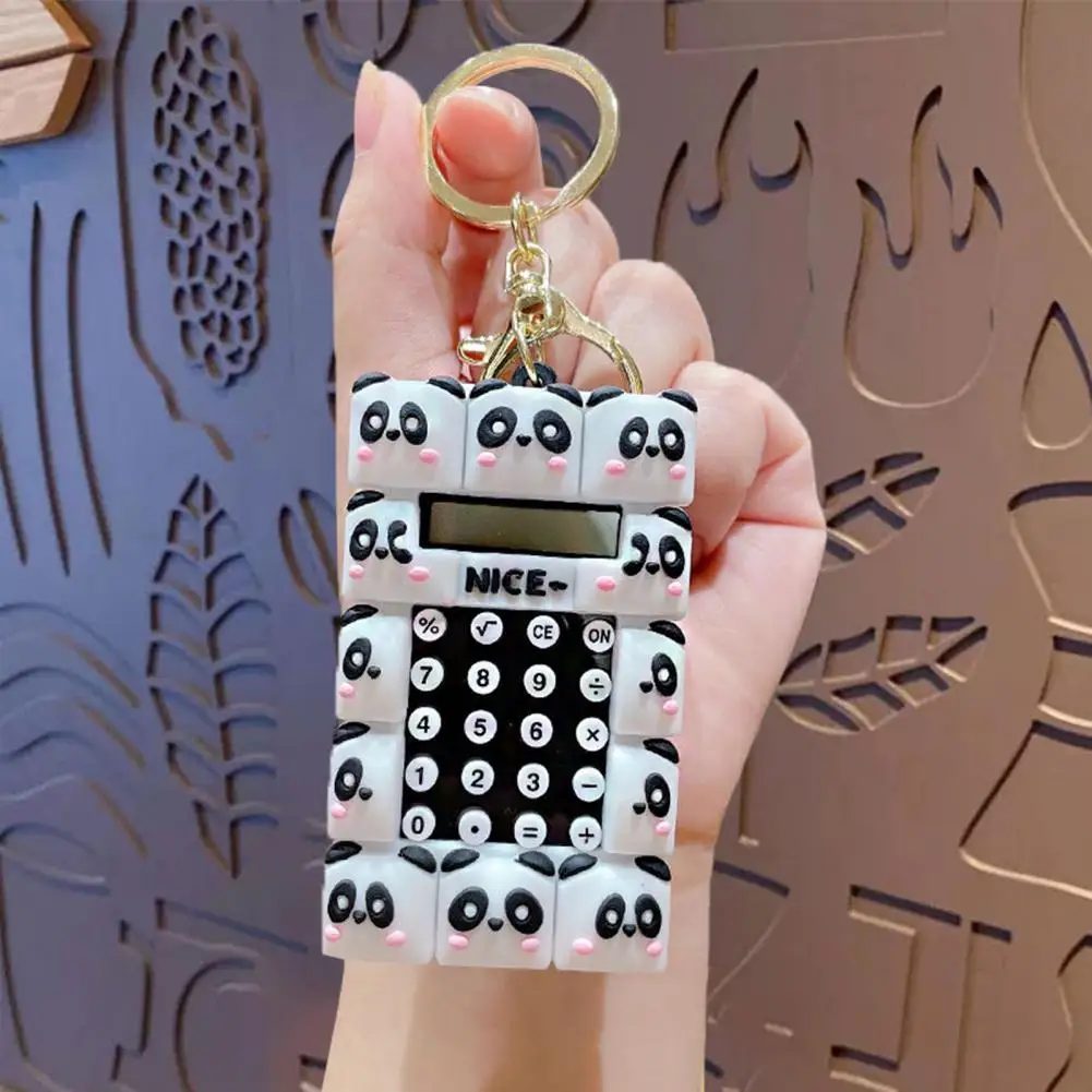 Llavero portátil con forma bonita para uso en el hogar y la escuela, minicalculadora, calculadora de mano