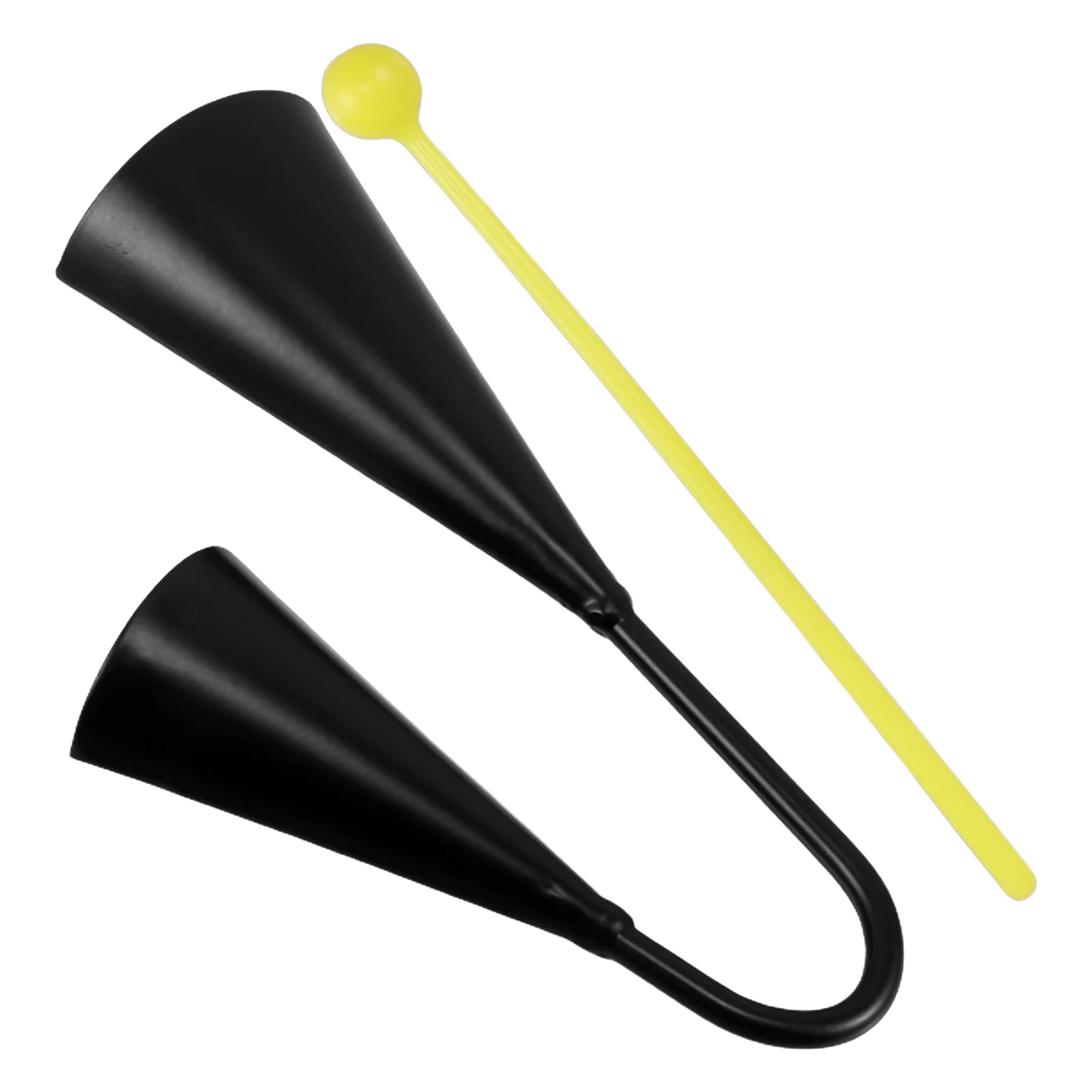 

Two Tone Cowbell For Kids Musical Instruments Binaural Percussion Bell Handheld Agogo Toddler Latin Instrument Plastic