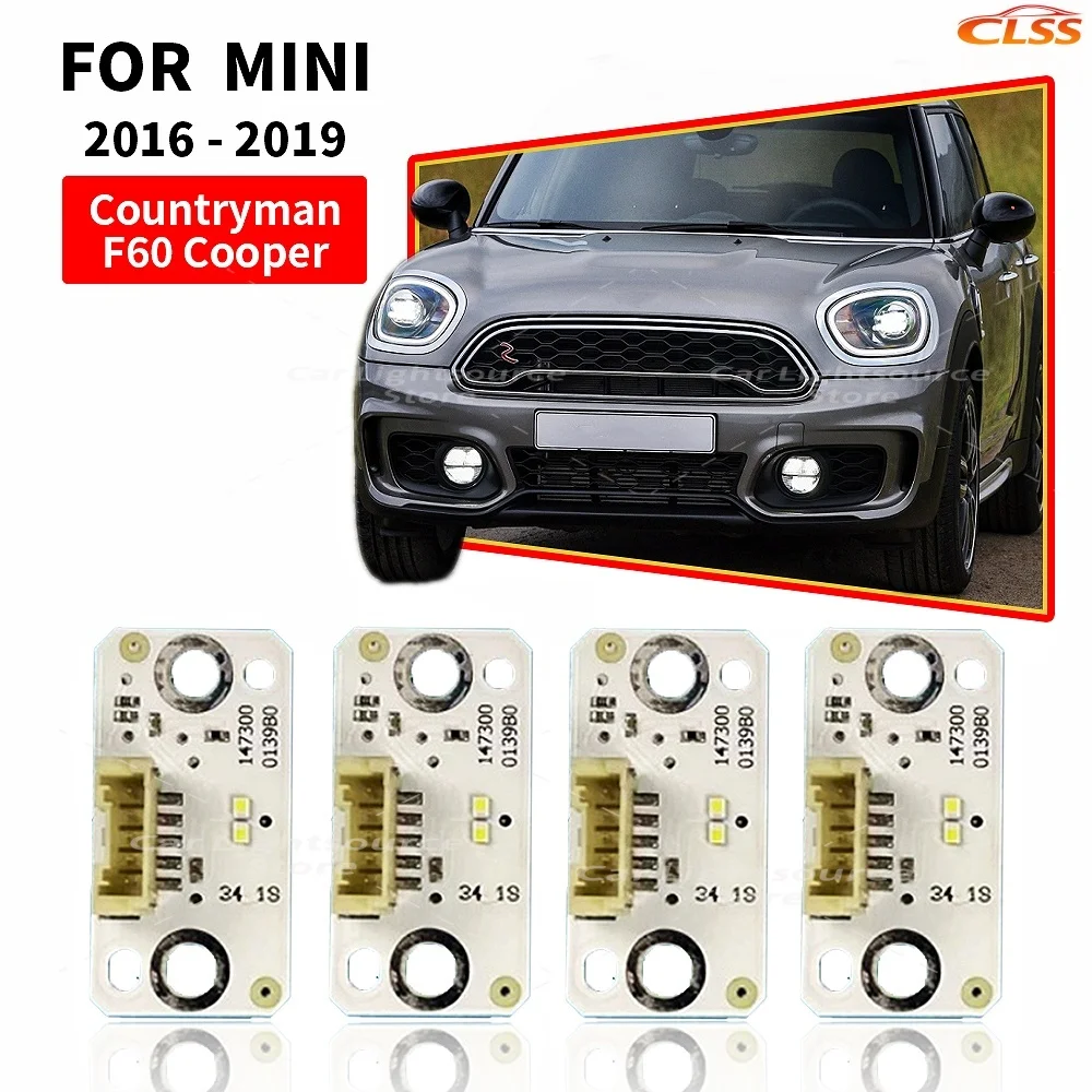 For MINI F60 Countryman Cooper 2016-2019 Headlight Daytime Running Light Turn Signal Chip Module DRL LED Boards Angel Eyes White