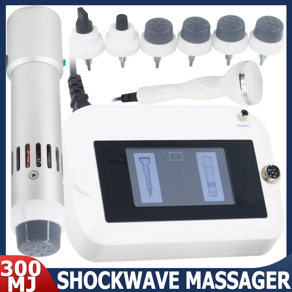 Shock Wave Physical Therapy Machine 300MJ For ED Treatment And Ultrasonic Neck Pain Relief Professional Shockwave Massager New