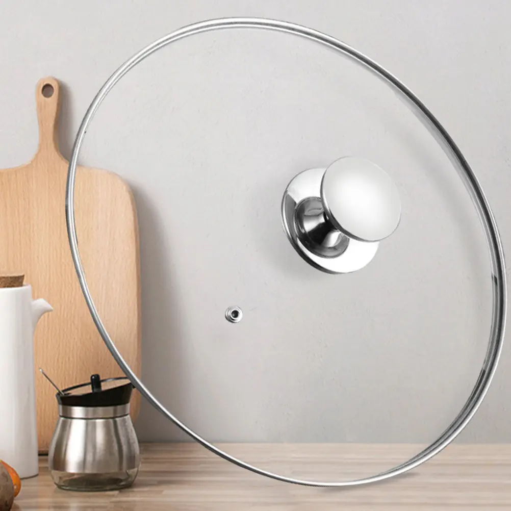 

1 шт. Термостойкая крышка для кастрюли с защитой от брызг и прозрачным окошком для домашней готовки, защита продуктов, кухонные принадлежности