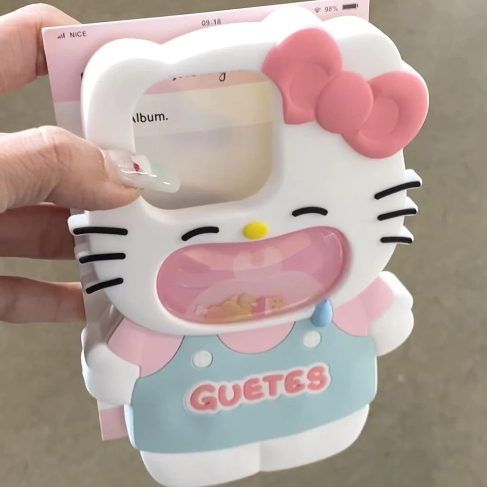 cartoon sanrio kawaii phone case hello kitty Three-dimensional quicksand snacks case for iphone15 14 13 12 11 14pro 15pro