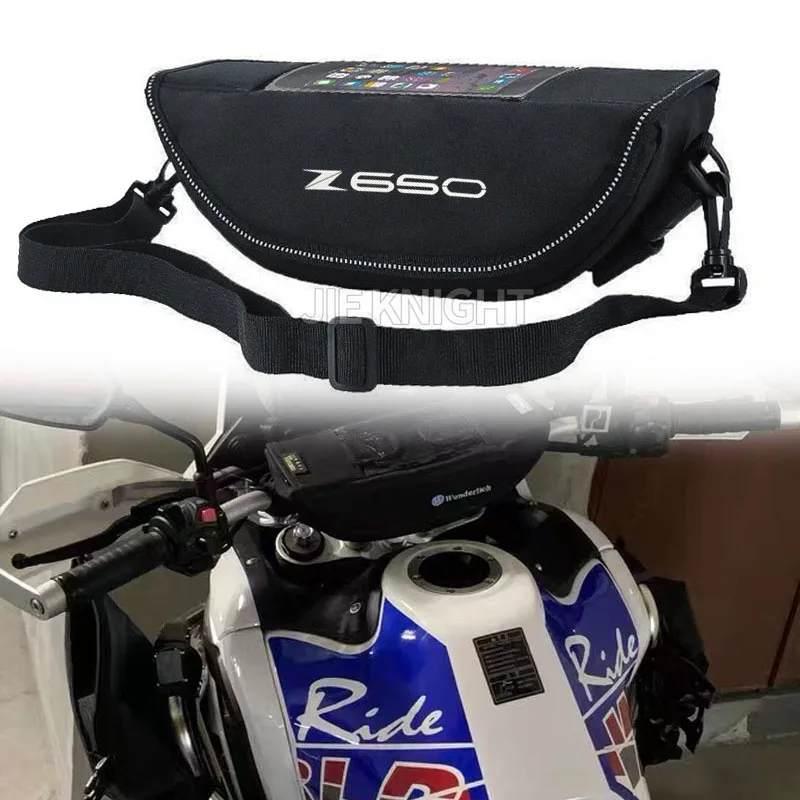 

For KAWASAKI Z650 Z 650 Motorcycle accessory Waterproof And Dustproof Handlebar Storage Bag