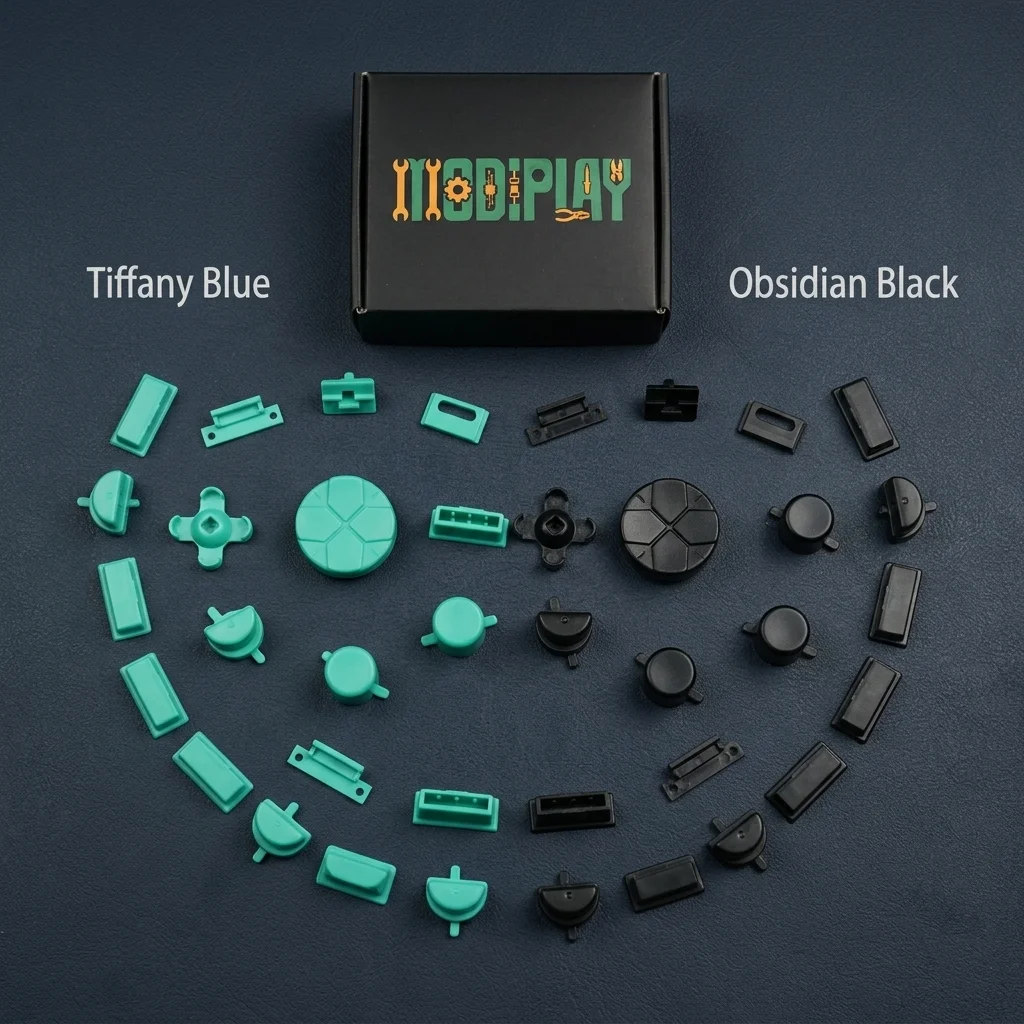 Game Gear Precision Button Kit: Original Tactility x Dedicated Analog Stick Mod (13 Signature Colors)