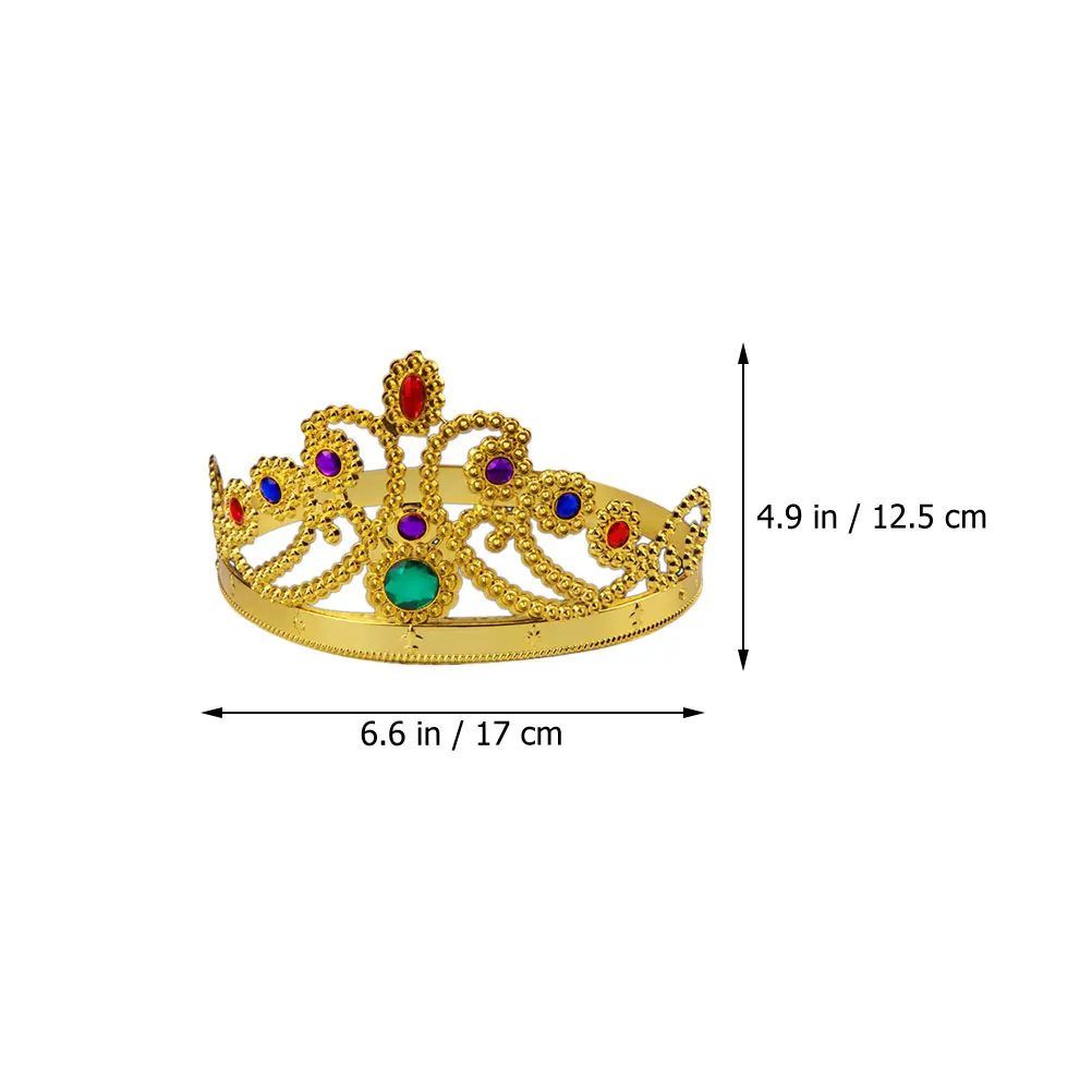 2pcs Crown For Cosplay Cosplay Halloween Party Headband Costume Accessories Plastic Crown Birthday Festival