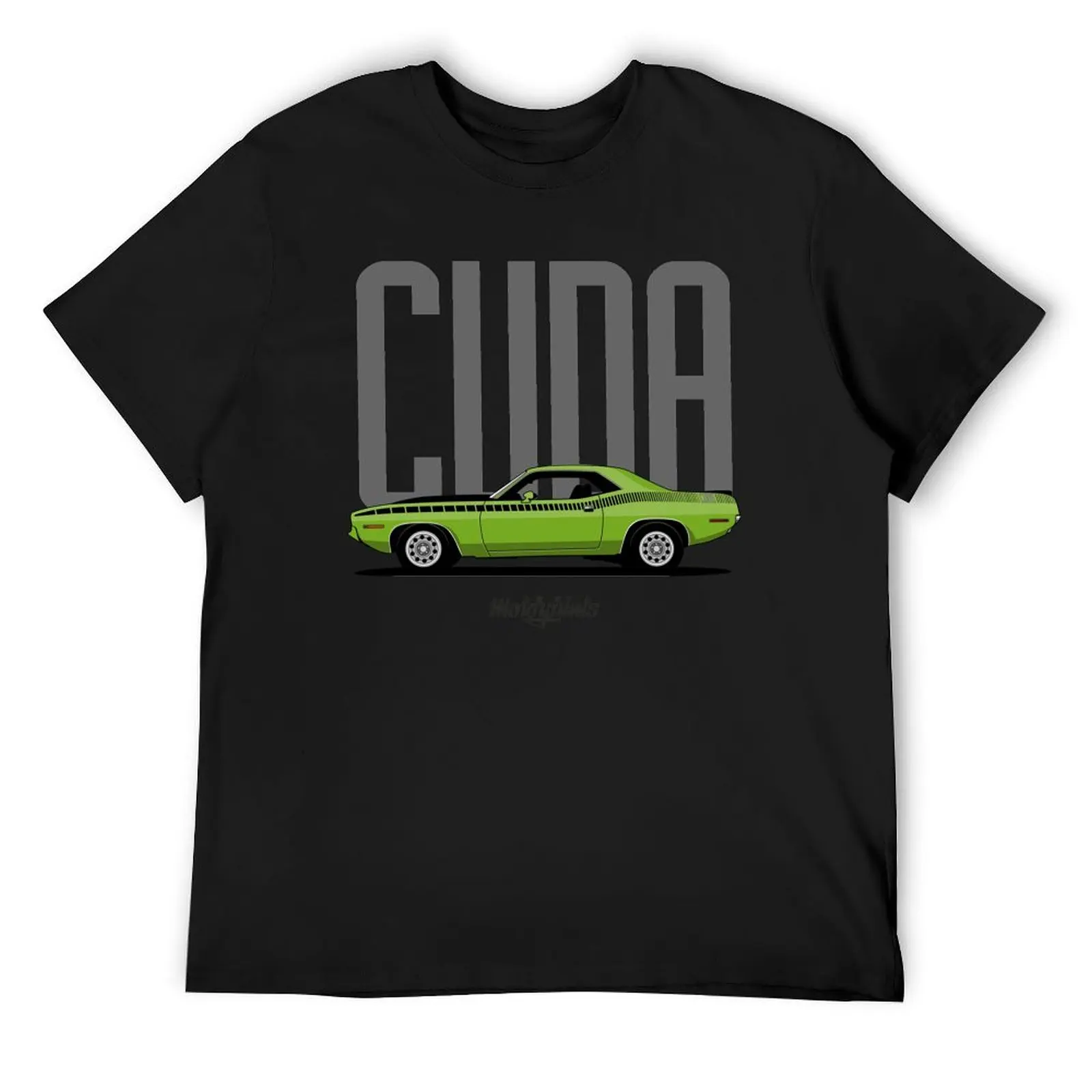 

Muscle Car 'Cuda (green) T-Shirt oversizeds for a boy new edition mens graphic t-shirts anime