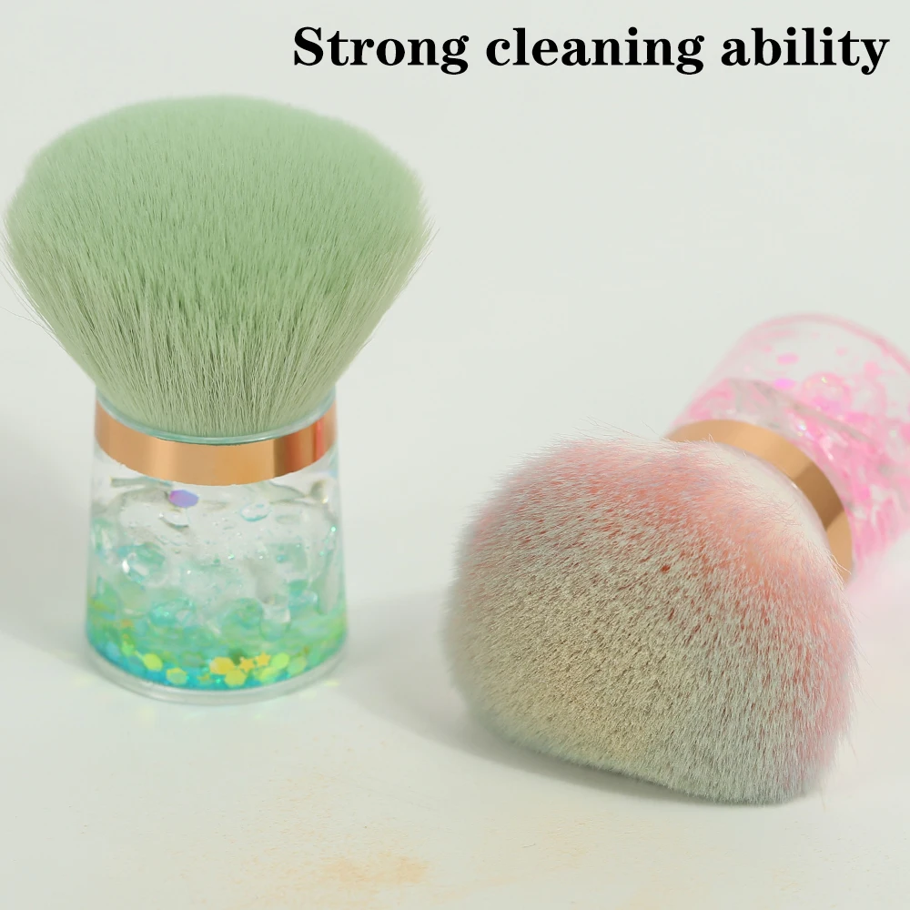 Cepillo para polvo de uñas con - Blush Brush Kabuki reseña y precio