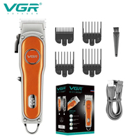 VGR 673 Hair Clipper Professional Clipper Hair Trimmer Vintage Haircutting Machine LED Display Electric Barber Trimmer for Men