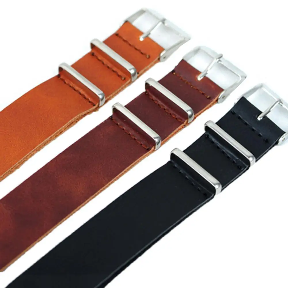 Universal Watchbands Solid Color Faux Leather Watch Wrist Strap Adjustable Replacement Band Watches Accessories