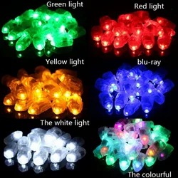 Mini petites lampes LED pour ballons en latex, ballons en papier, lanterne sans lignes, flash, Noël, mariage, chaud, 10 pièces