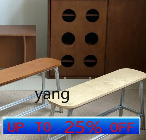 

LMM Nordic home living room bench bedroom bedside stool simple dining chair