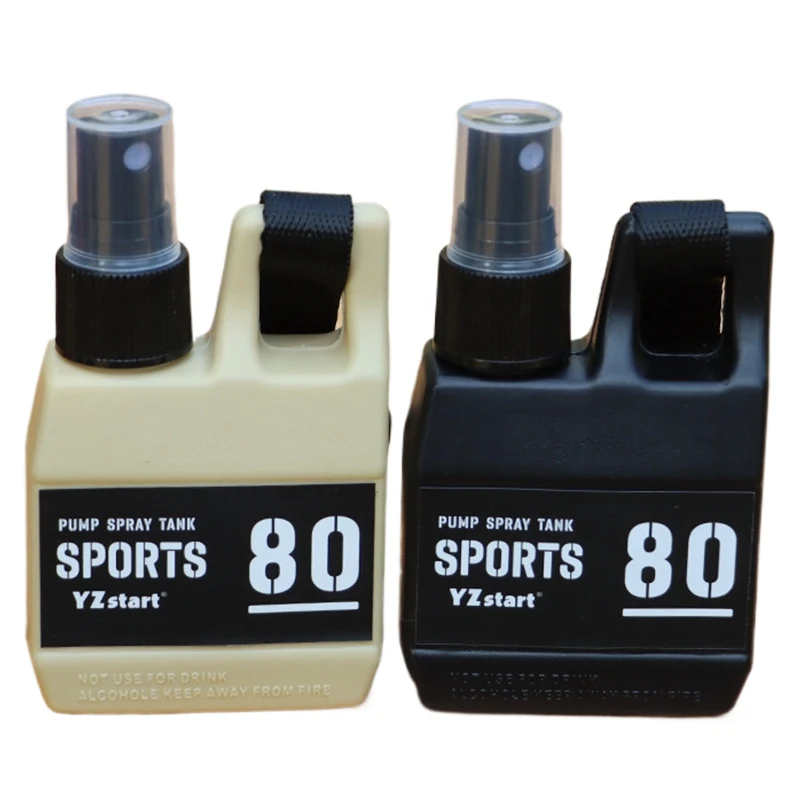 

80ml Outdoor Portable Camping Pump Perfume Refillable Spray Bottle Empty with Buckle Cosmetic Containers Atomizer Bottle Travel