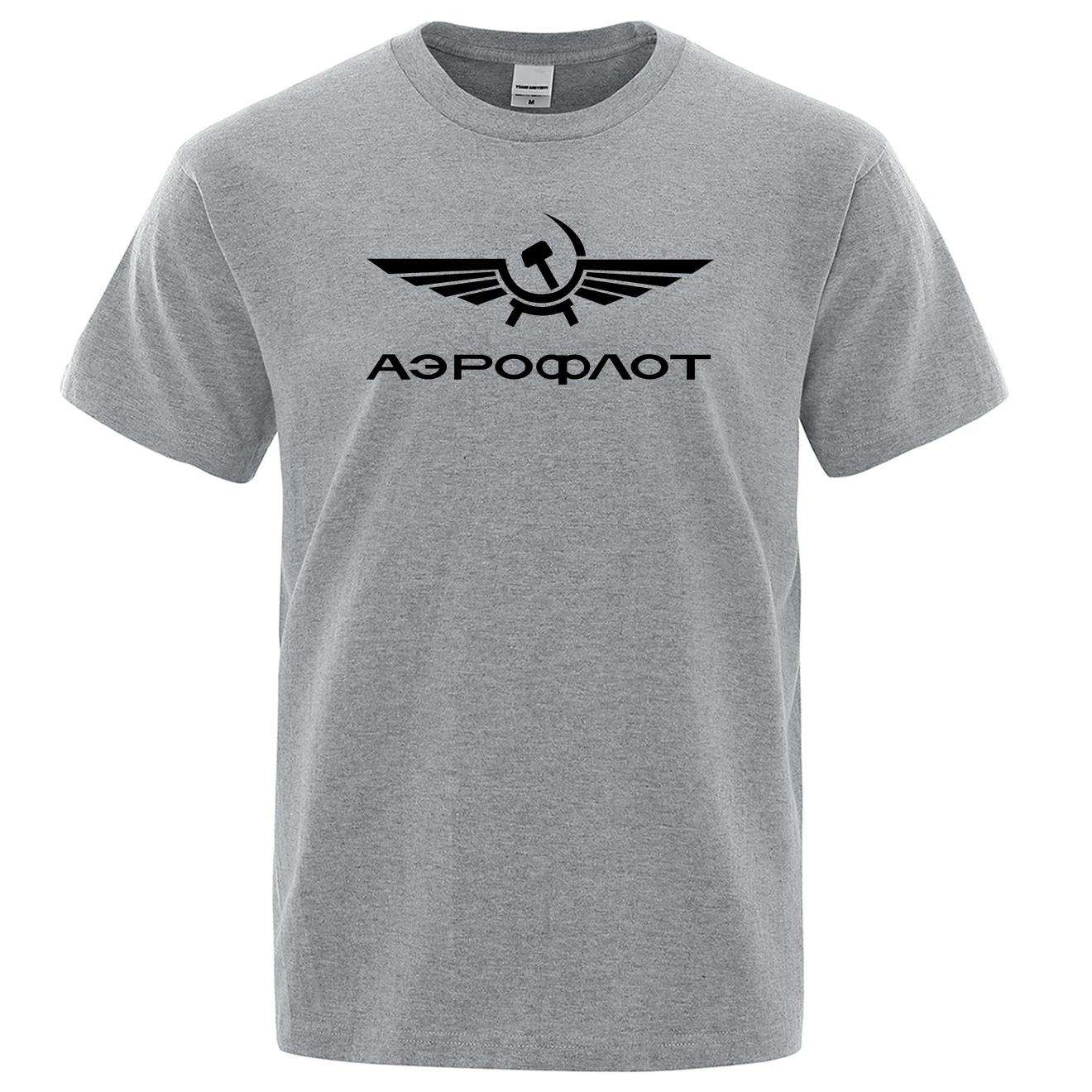 Aeroflot Aviation Russe Pilote Aerospace Aviateur T-Shirt Summer Cotton Punk Rock Fashion Tops O-Neck Stylish Mens T shirt