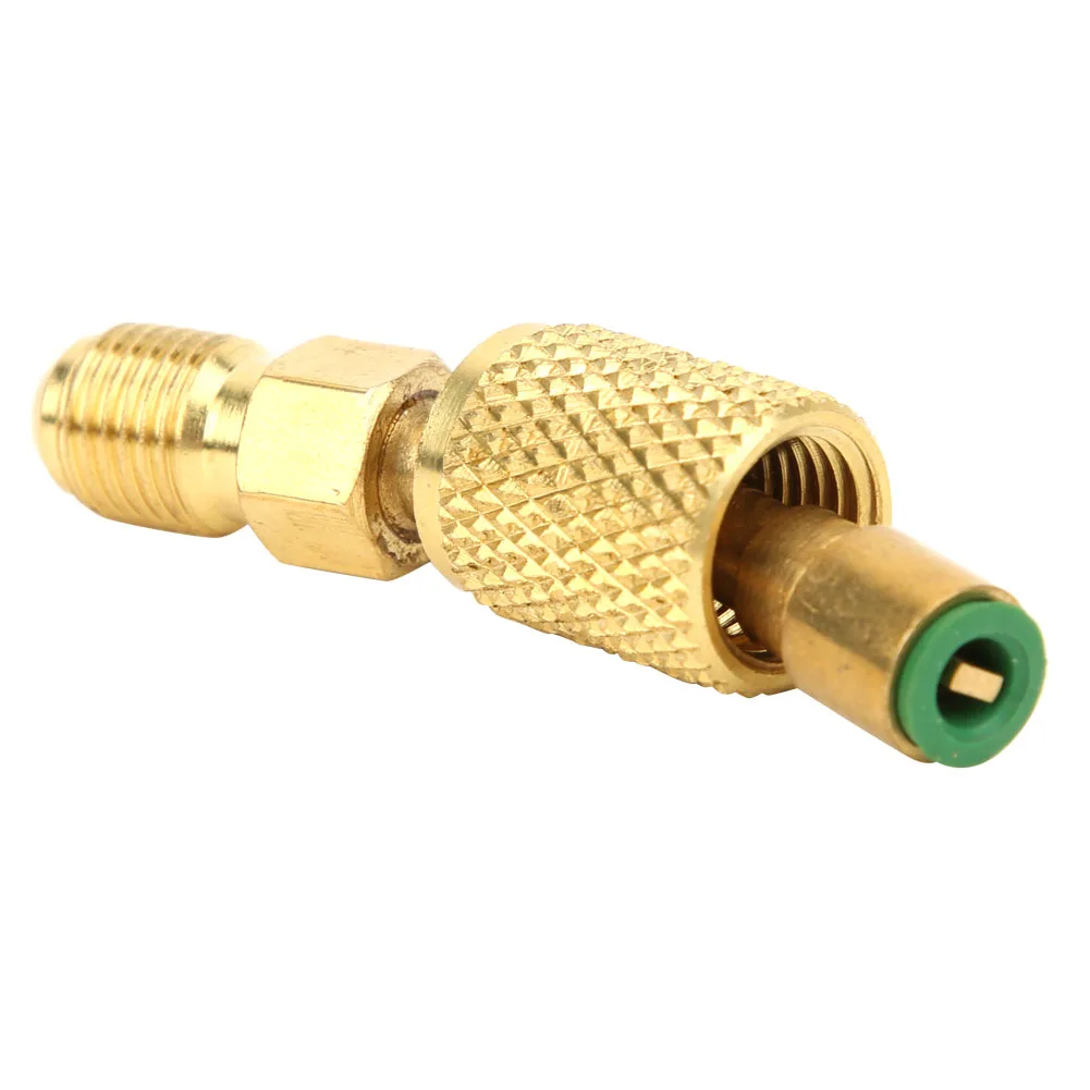 R410A 1/4 polegadas macho SAE para 5/16 polegadas fêmea adaptador SAE bomba de vácuo sistema divididomAD87-45