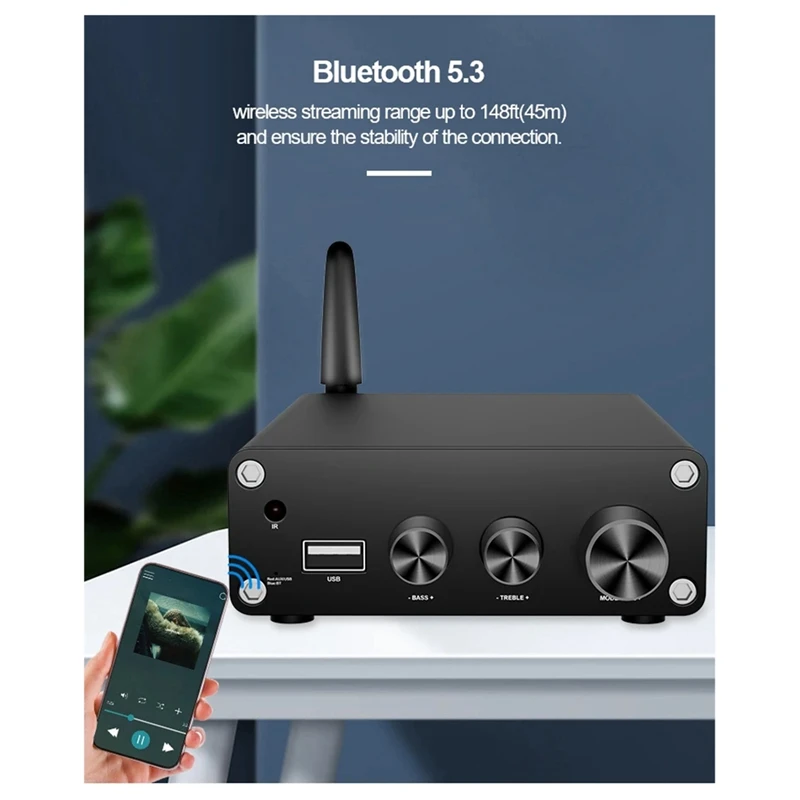 Miglior amplificatore di potenza audio stereo Hi-Fi 2X100w doppio canale TPA3116 ricevitore per amplificatori per teatro digitale domestico desktop Bluetooth