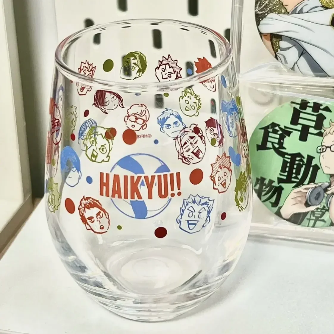 

Anime Haikyuu!! The Same Style Cosplay Cartoon Summer Festival Freehand Graffiti Water Glass Cup Creativity Birthday Xmas Gift