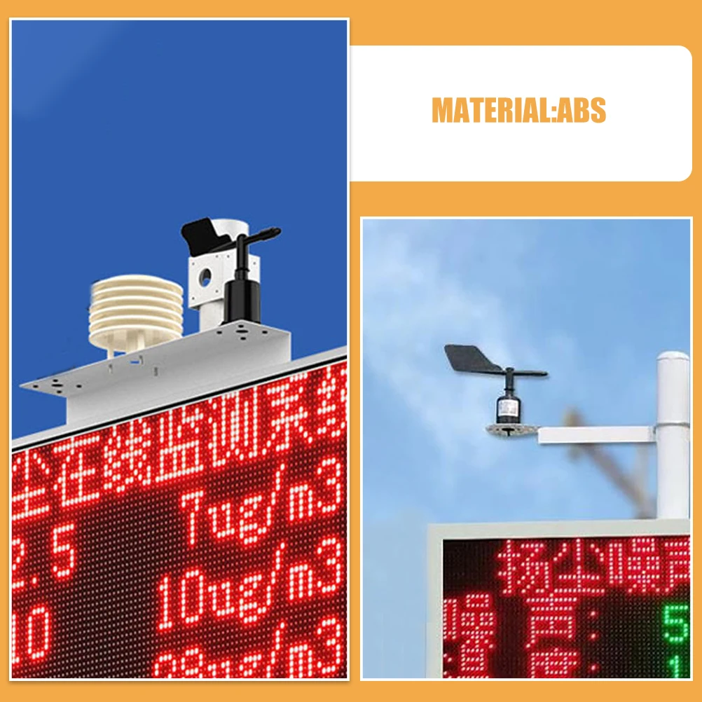 2pcs Wind Anemometer Shell Wind Indicators Shell Wind Direction Indicator Supply Wind Indicator Shell Wind Indicator Part Supply